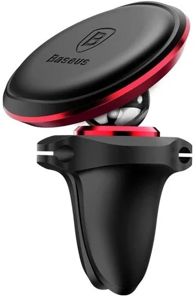 Baseus Magnetische Ventilatierooster Auto Telefoon Houder Rood