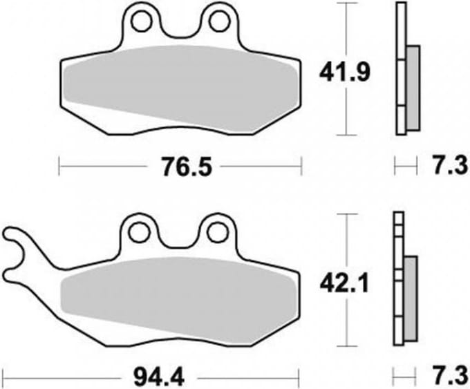 ferodo remblokje voor generic 50 trigger x motor 2006 tot 2012 av nieuw