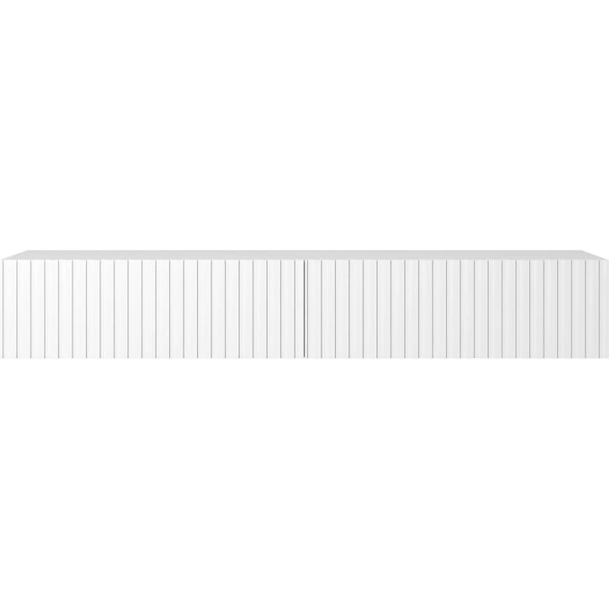 Selsey Telire - RTV kast 175 cm - Wit met lamellenfront