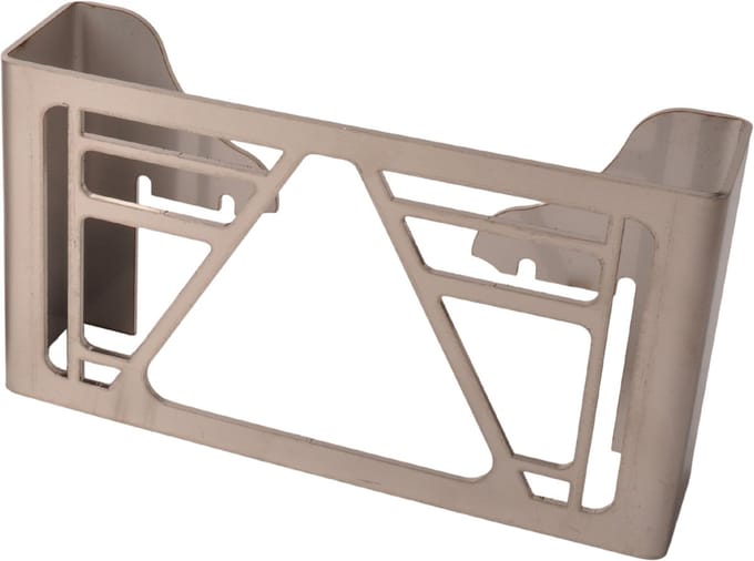 Beschermrek Multiled 4 - 253x141x63,7 mm - met vrije driehoek - RVS materiaal