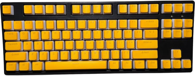 Geel Pudding Keycaps Set - OEM - PBT - Double Shot - 110 Keys