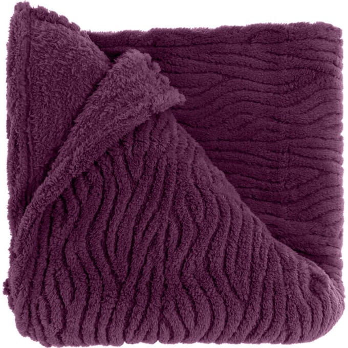 Unique Living - Plaid Clio 150x200cm - Dark Purple