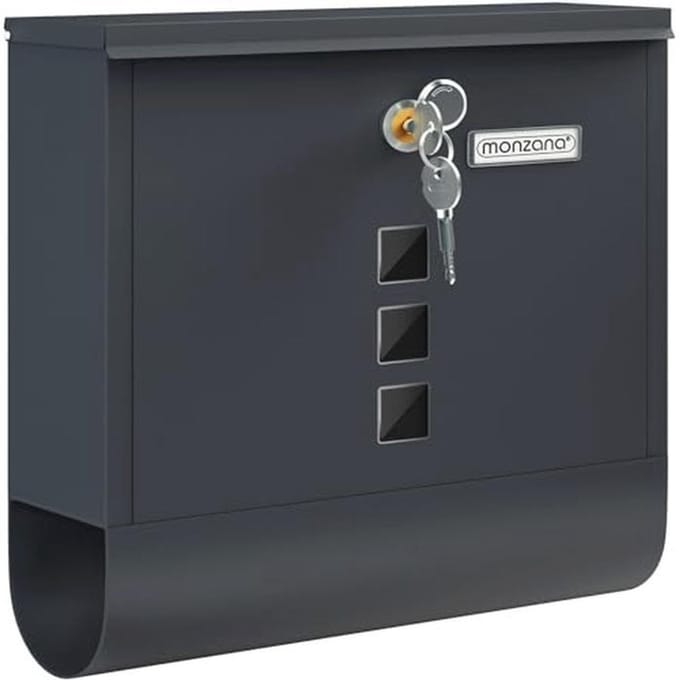 Design Wandbrievenbus met Krantenvak en Venster
