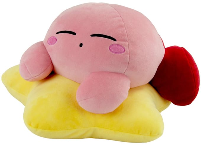Tomy Kirby Mocchi-Mocchi Mega Knuffel Figure Warpstar Kirby 30 cm Knuffeles
