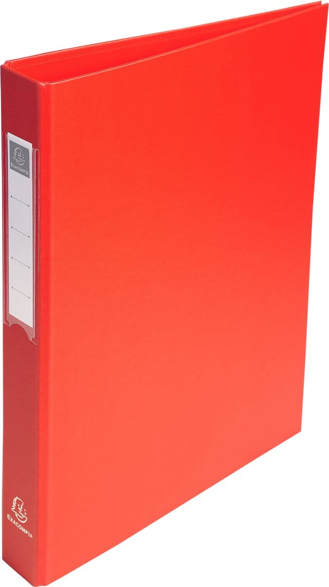 Exacompta 10x Ringband in PP met harde omslag - 4 ringen van 25mm - A4 - Rood - 51385E