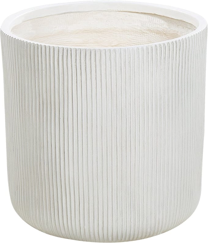OREOI - Bloempot - Gebroken wit - 45 x 45 x 45 cm - Kleivezel
