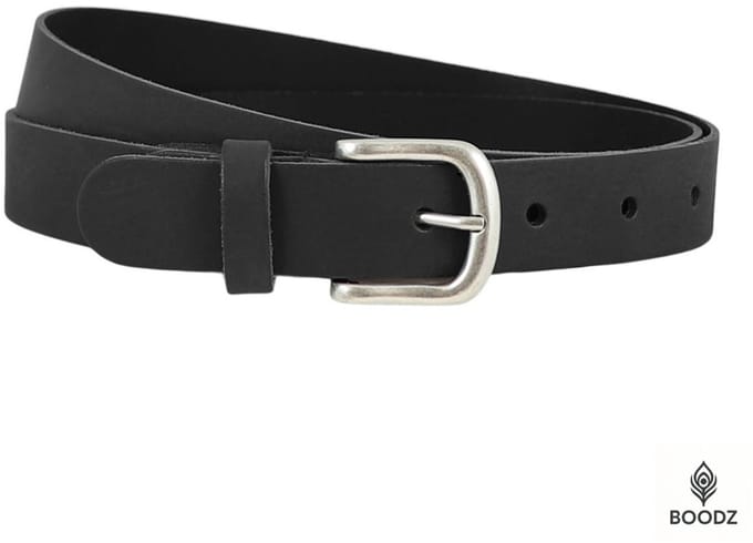 Boodz Leren Riem 3 cm Zwart | Maat 95
