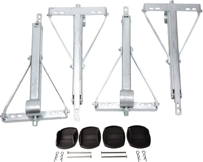 Set van 4 Type Winterhoff uitdraaisteunen en stabilisatievoeten
