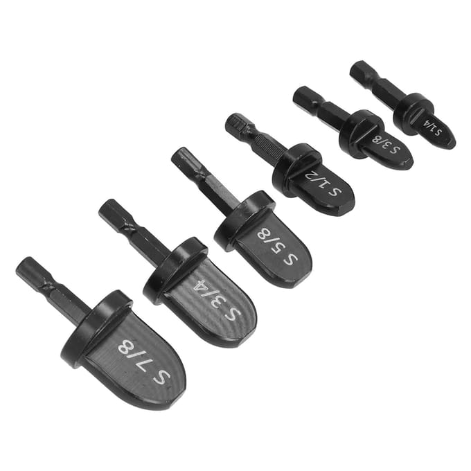 6 Stuks Krimp Tool Boor Bit Set Handig Praktisch Brede Toepassing Buis Expander Boor BitZeskant Schacht