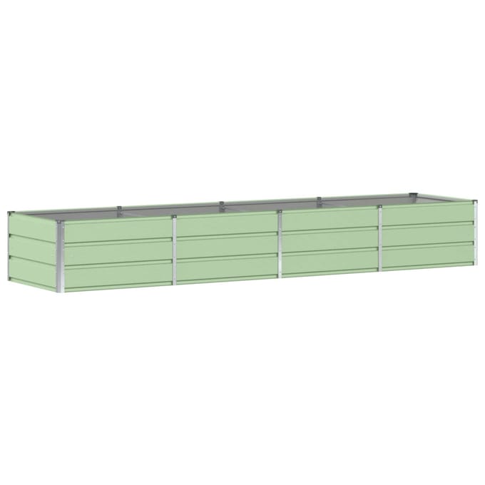 vidaXL - Plantenbak - Groen - 320 - x - 80 - x - 45 - cm - Staal
