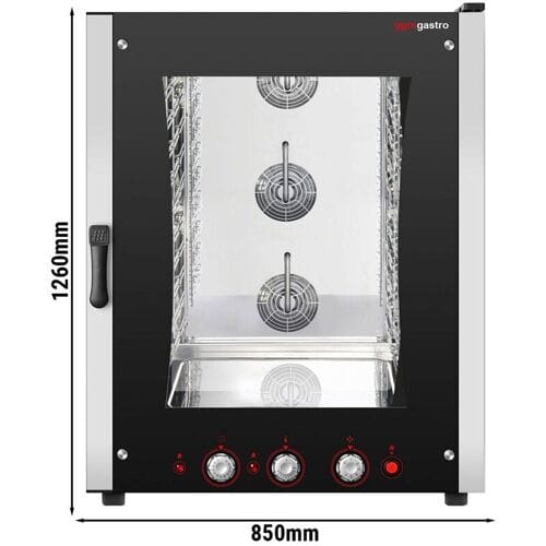 GGM Gastro Gas-Kombidämpfer - Manuell - 10x GN 1/1 oder EN 600x400 Zilver / Zwart