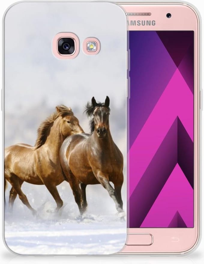Samsung Galaxy A3 2017 TPU Hoesje Paarden