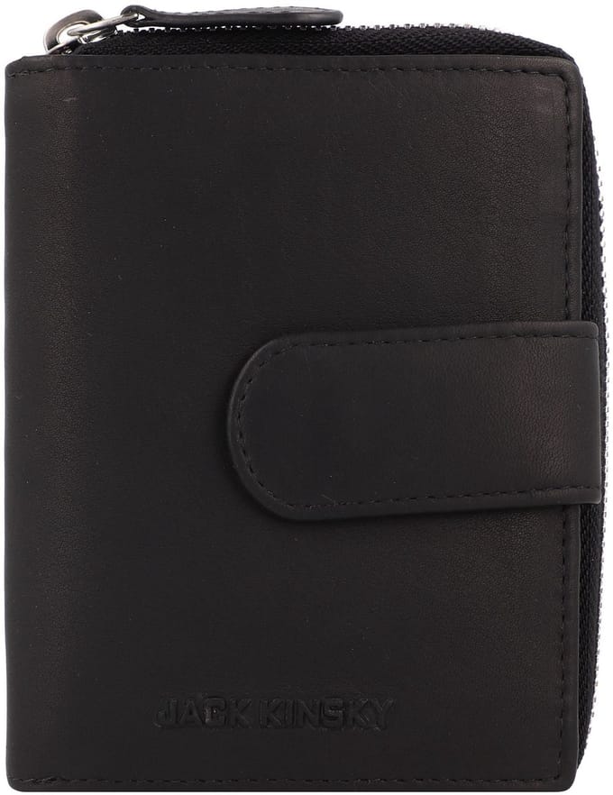Jack Kinsky Aruba Portemonnee Leder 2.5 cm - Dames - Staand formaat - schwarz