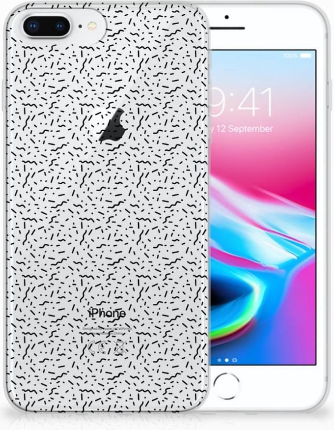TPU Hoesje voor Apple iPhone 7 Plus | 8 Plus TPU bumper Stripes Dots