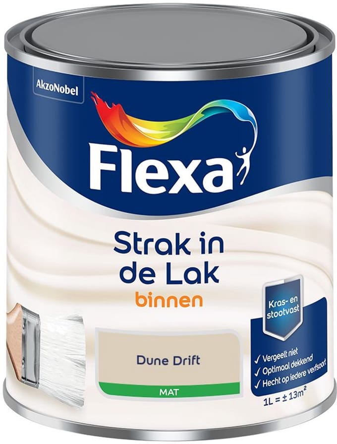 Flexa - Strak In De Lak Binnenlak Mat - Dune Drift - Mengverf - 1 L