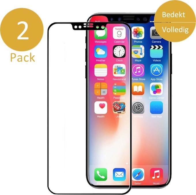 Screenprotector geschikt voor iPhone 11 Pro - Tempered Glass - 2x