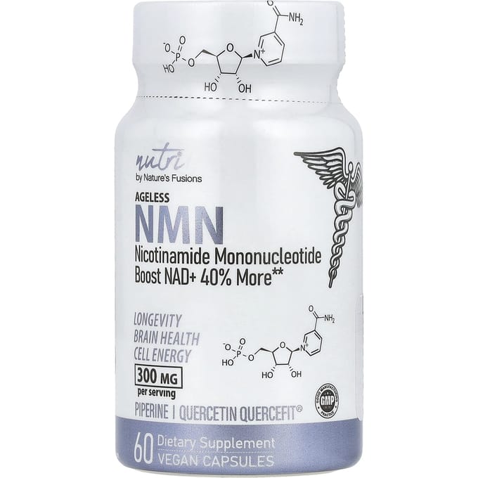 Nature's Fusions, Ageless NMN, 300 mg, 60 Veggie Capsules (150 mg per capsule)