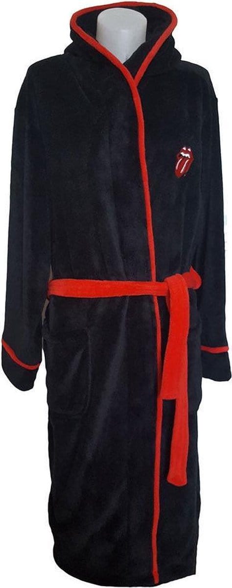 The Rolling Stones - Classic Tongue Badjas - S/M - Zwart