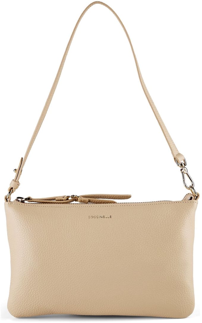 Coccinelle C-Easy Clutch Leder 25 cm - Dames - sandshell