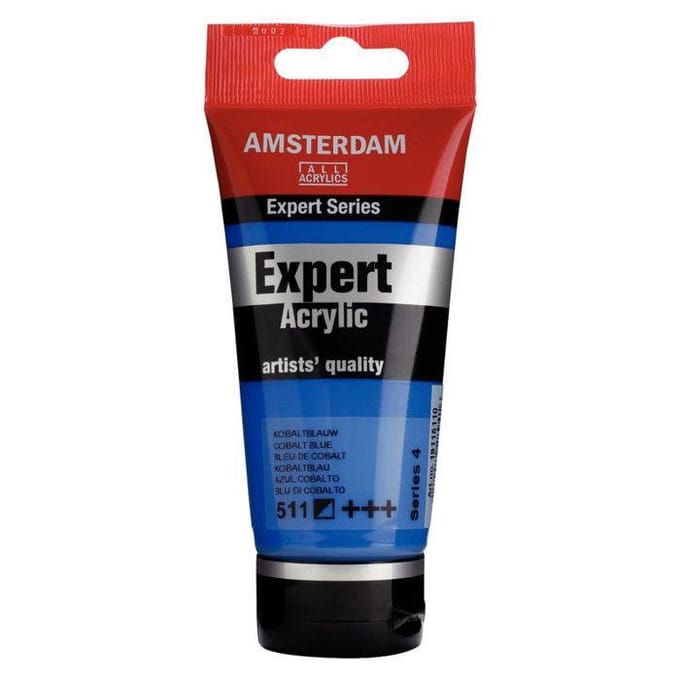 Peinture acrylique - ROYAL TALENS - AMSTERDAM EXPERT - 75ml - Bleu de Cobalt - Mat bleu