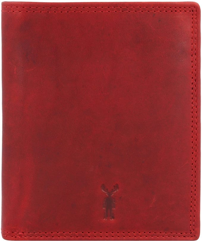 Jack Kinsky Risör Portemonnee RFID-bescherming Leer 11 cm - Jongens - Staand formaat - rot