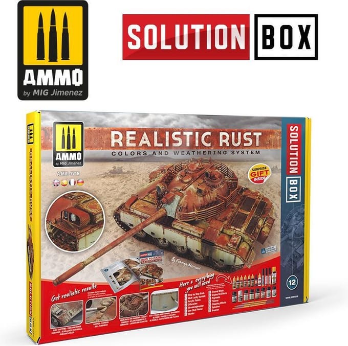 AMMO by Mig Jimenez Modelbouwdecoratie - MIG 7719 Realistic Rust - Solution Box Effecten set