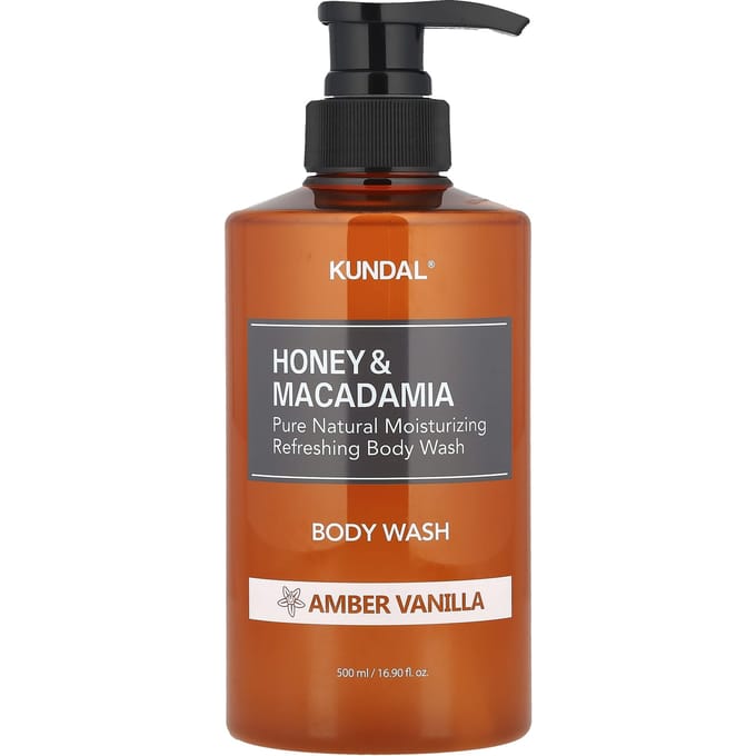 Kundal, Honing & Macadamia, Douchegel, Amber Vanille, 500ml (16,9 fl oz) gray