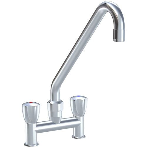 KWC Gastro two-handle sink bridge mixer for professional kitchen, height 41 cm K.24.42.E2.000C35