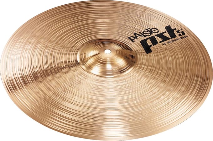 Paiste PST5 Medium Crash 16", versie 2014 - Crash bekken