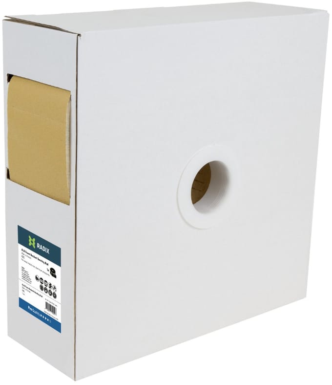 Radix - Schuurpapier rol met foamrug - Pro - 25m x 114 mm - P80