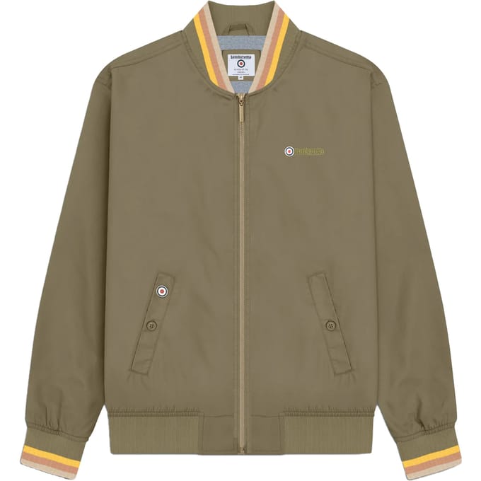 Lambretta Heren Monkey Drievoudig Getipte Jas (Khaki/Goud/Tabak/Crème)