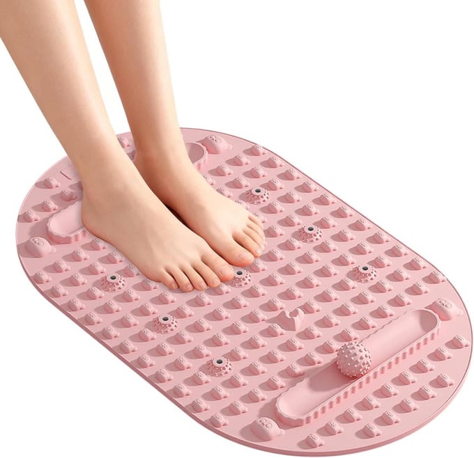 Voet Massage Mat - Voet Stimulator - Ontspanning Thuis - Dubbelzijdig Ontwerp - 76x46 cm - Zwart