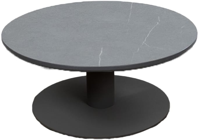 Loungetafel Barletta ø80cm | Desert Pearl & Black