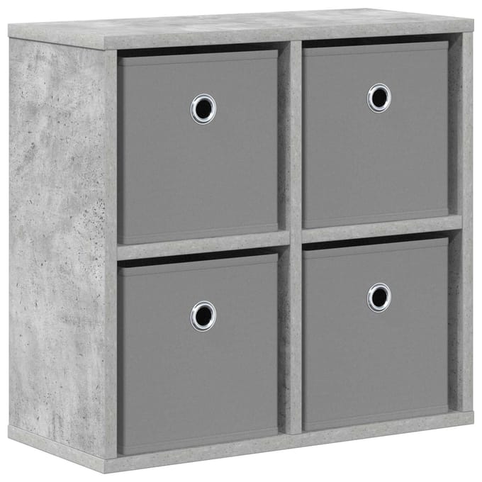 vidaXL - Dressoir - Beton - Grijs - 49,5 - x - 22 - x - 47 - cm