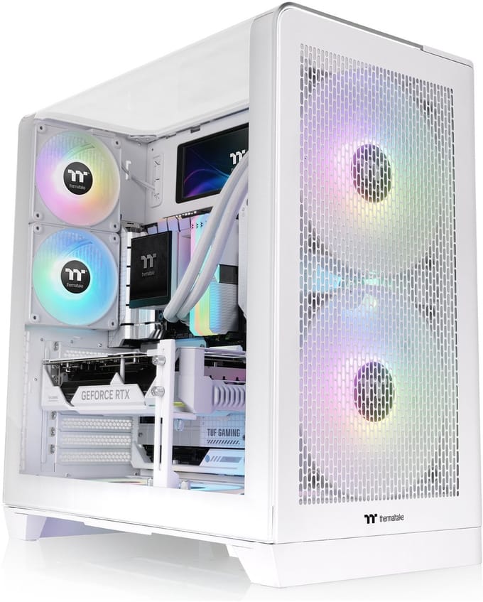 Thermaltake View 390 Air Mid - PC Case - Behuizing - Gehard Glas - 2x120mm PWM Ventilator - Wit