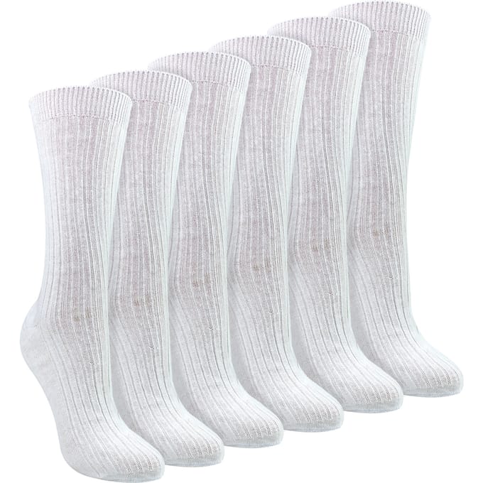 Dames 6-Pack 100% Katoenen Ademend Zachte Sokken