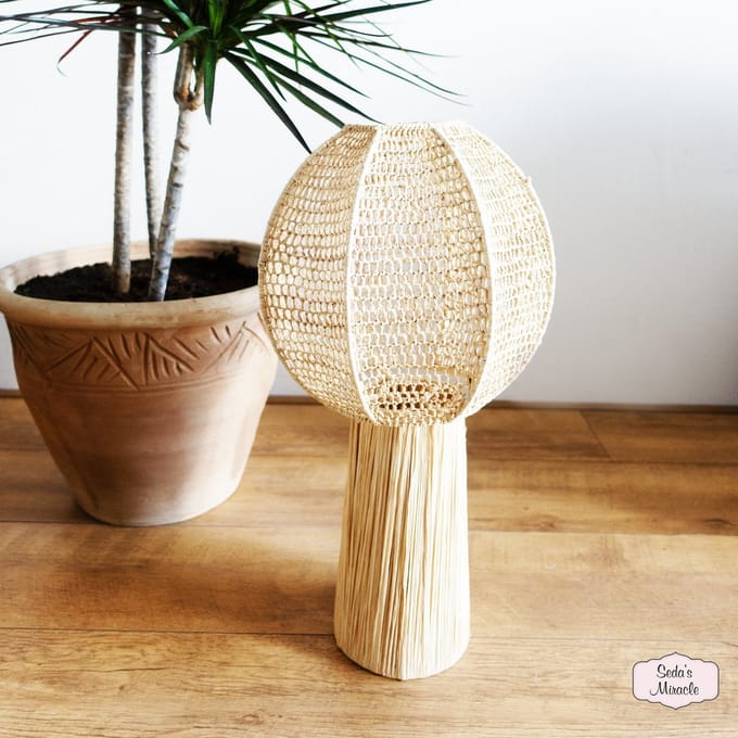 Marokkaanse Amira raffia lamp