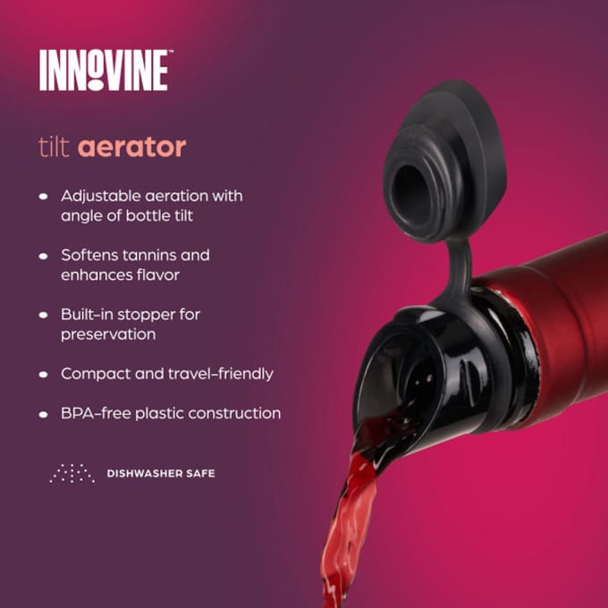 Innovine™ Wijnbeluchter - Tilt Aerator in Graphite