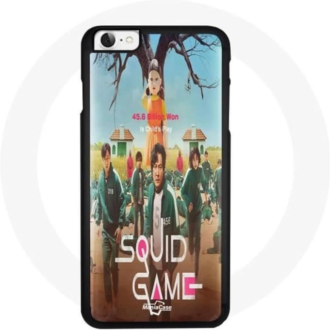 Coque Iphone 4 - Maniacase - Squid Game Doll - Souple - Noir - Mixte