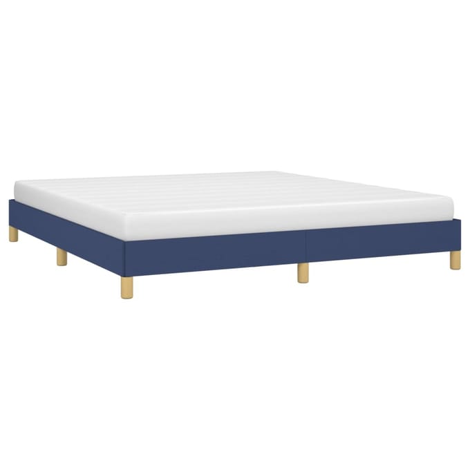 vidaXL - Bedframe - zonder - matras - stof - blauw - 180x200 - cm