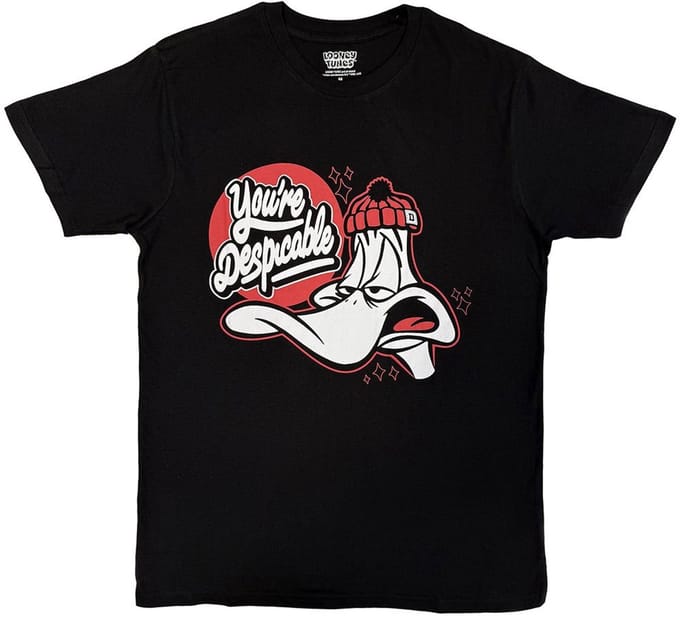 Looney Tunes - You're Despicable Heren Tshirt - S - Zwart