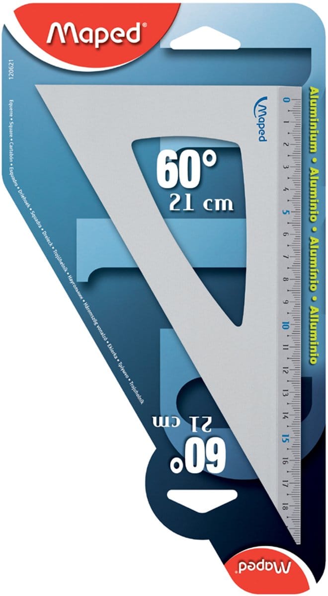 Aluminium 21 cm - 60° driehoek