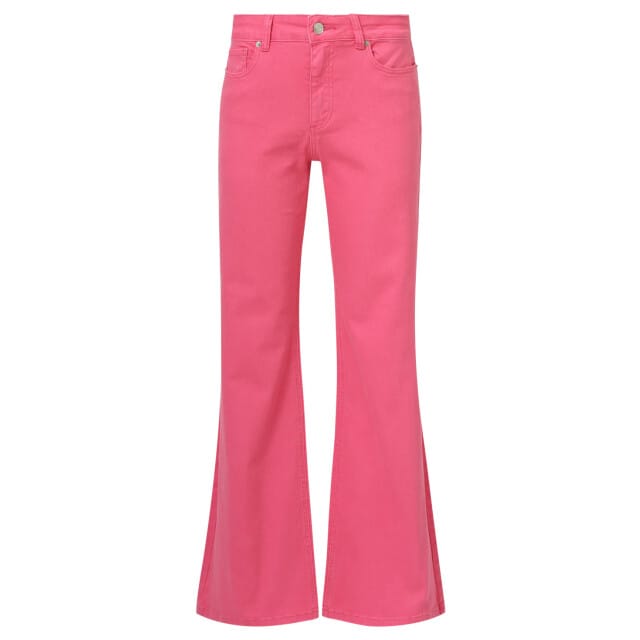Smashed Lemon Mediumblauwe flared jeans |