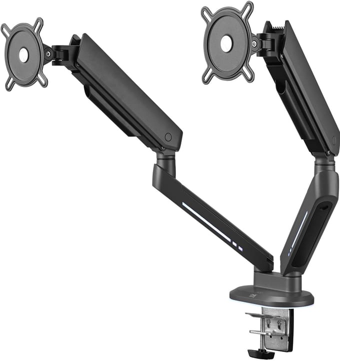 ONEFORALL Experience Gaming Monitor Arm - Dual - RGB - Black