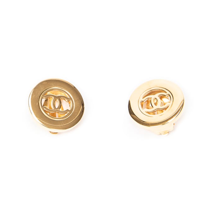 CC Round Clip On Earrings  Oorbellen