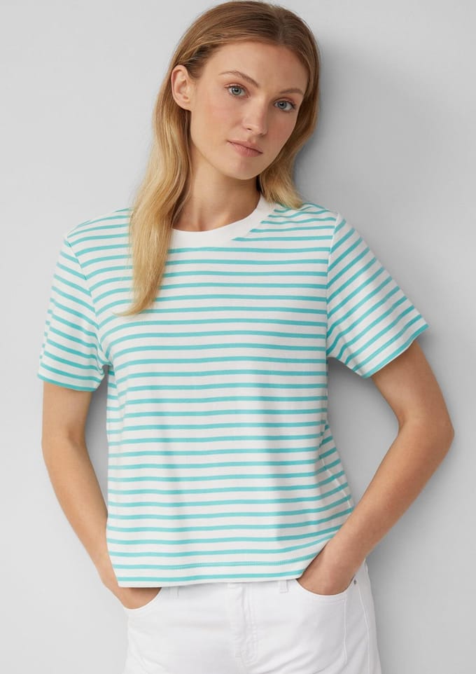 s.Oliver - female - Korter T-shirt van interlock-jersey