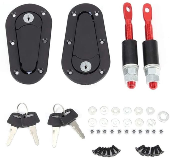 Allecto - Universele Motor Motorkap Cover - Veiligheid Klink Pin