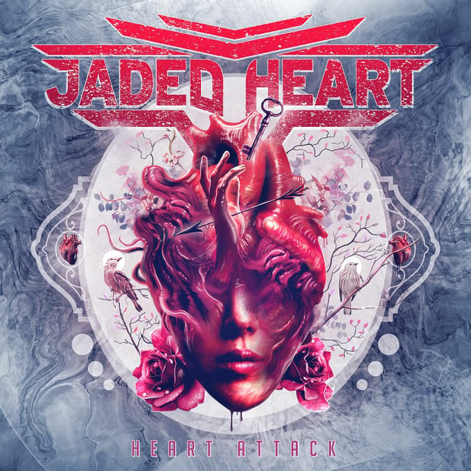 Jaded Heart LP - Heart attack - voor Geen - rood