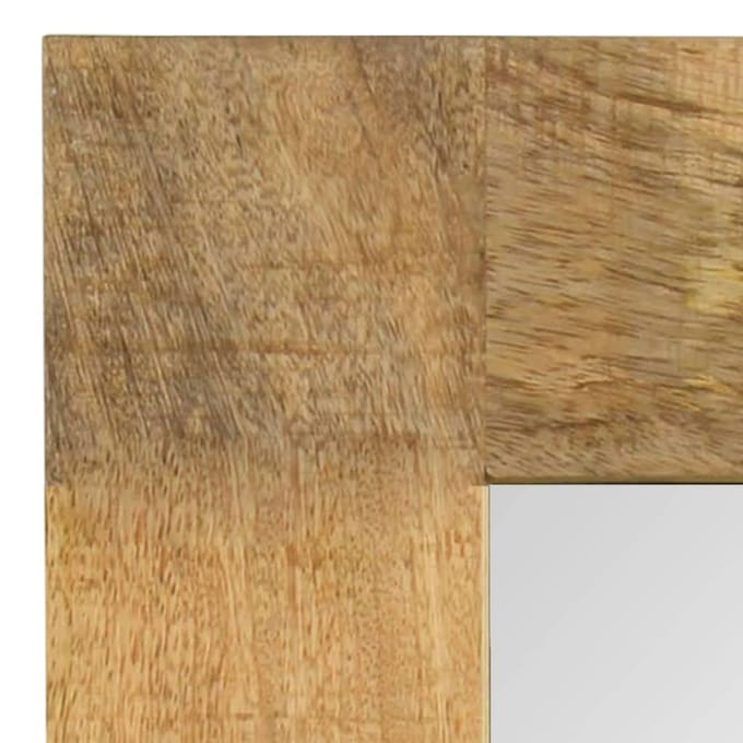 Vidaxl Miroir avec Cadre en Bois de Manguier Massif, 50 x 80 cm