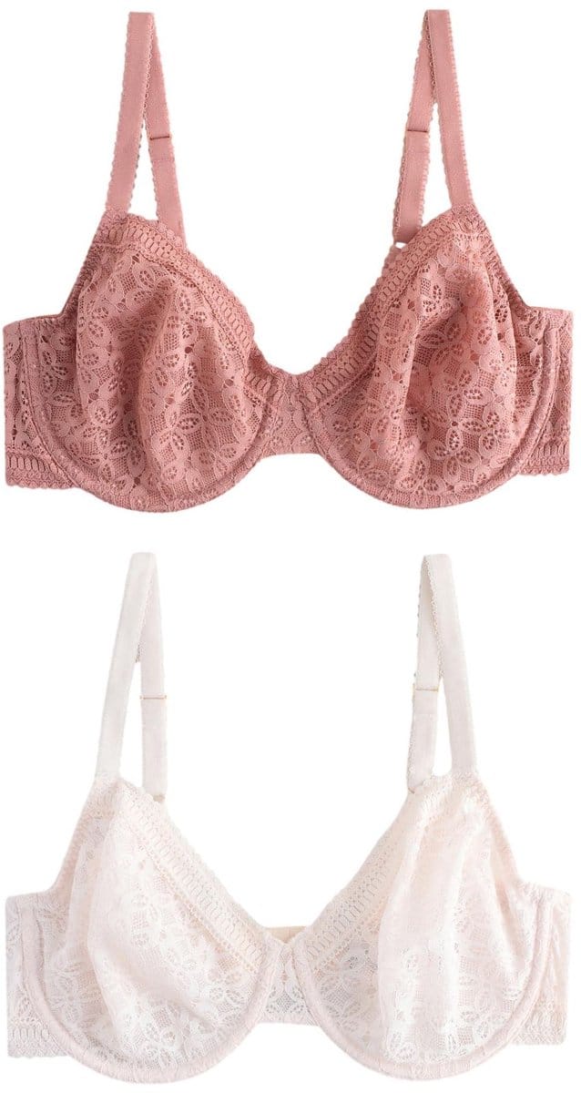 Next - Dames - Set van 2 DD+ minimizer beha's zonder vulling met volledige cups - Crème